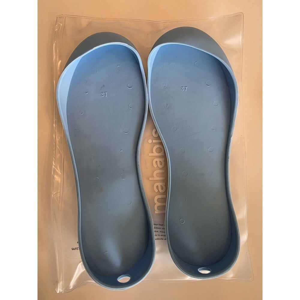 Mahabis Slipper Blue Replacement Spare Outer Soles Size 37